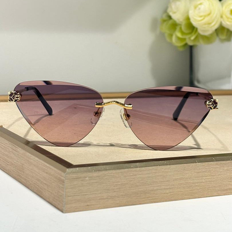 Gafas de sol sin montura estilo Cat-Eye