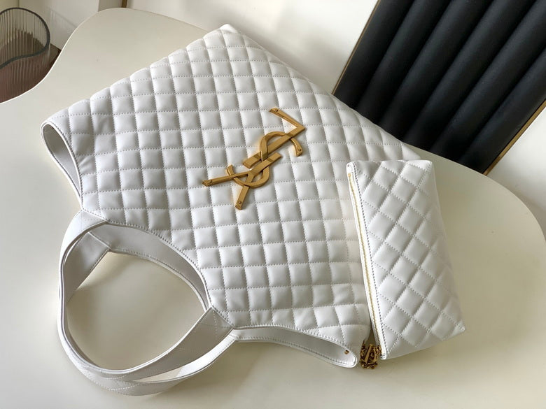 Bolso tote de cuero negro
