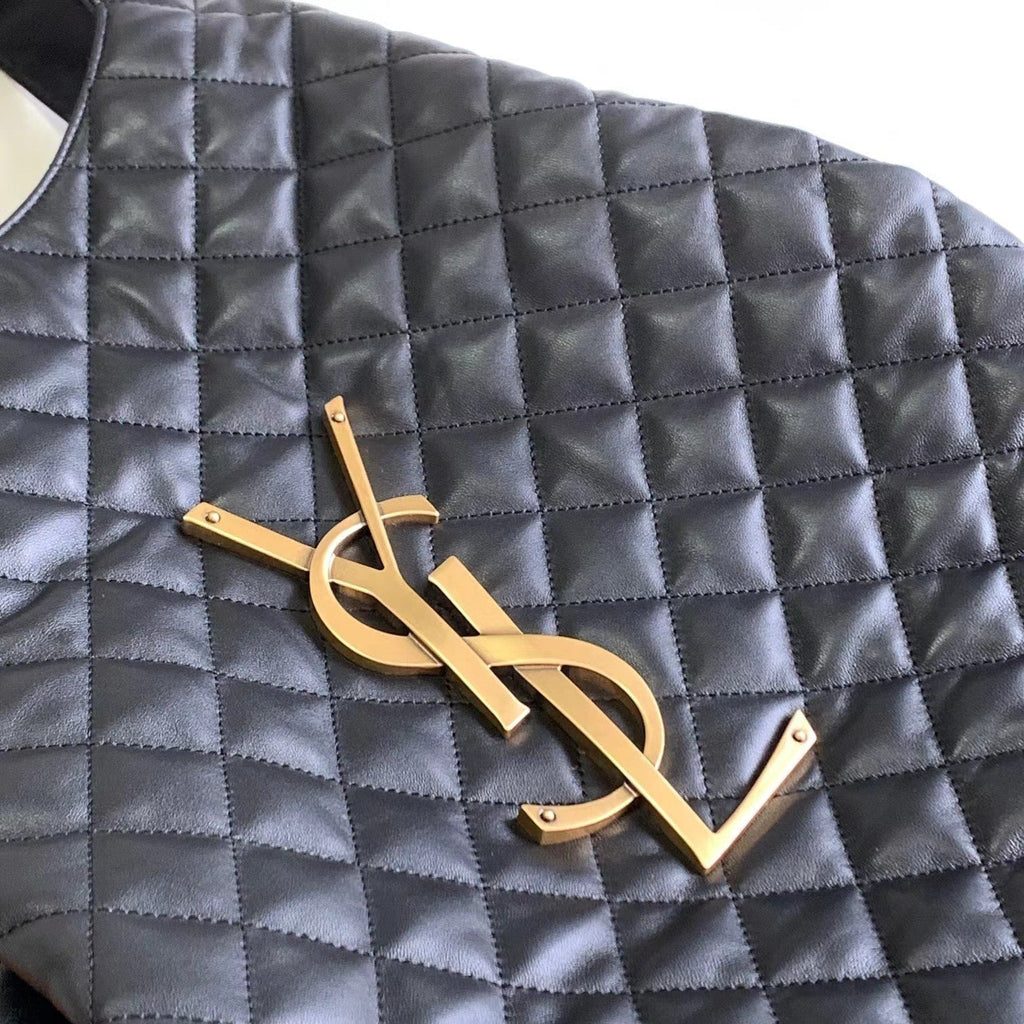 Bolso tote de cuero negro