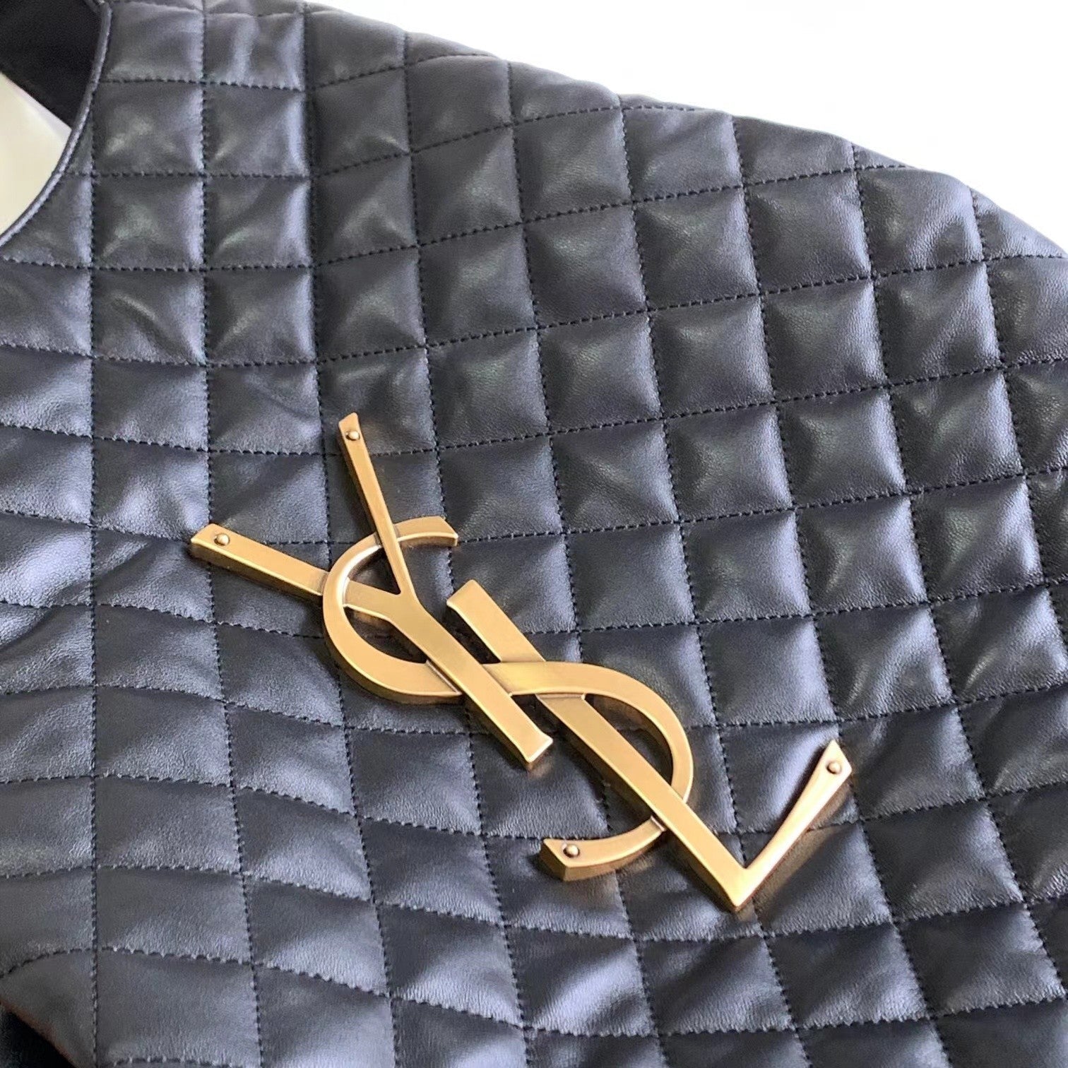 Bolso tote de cuero negro