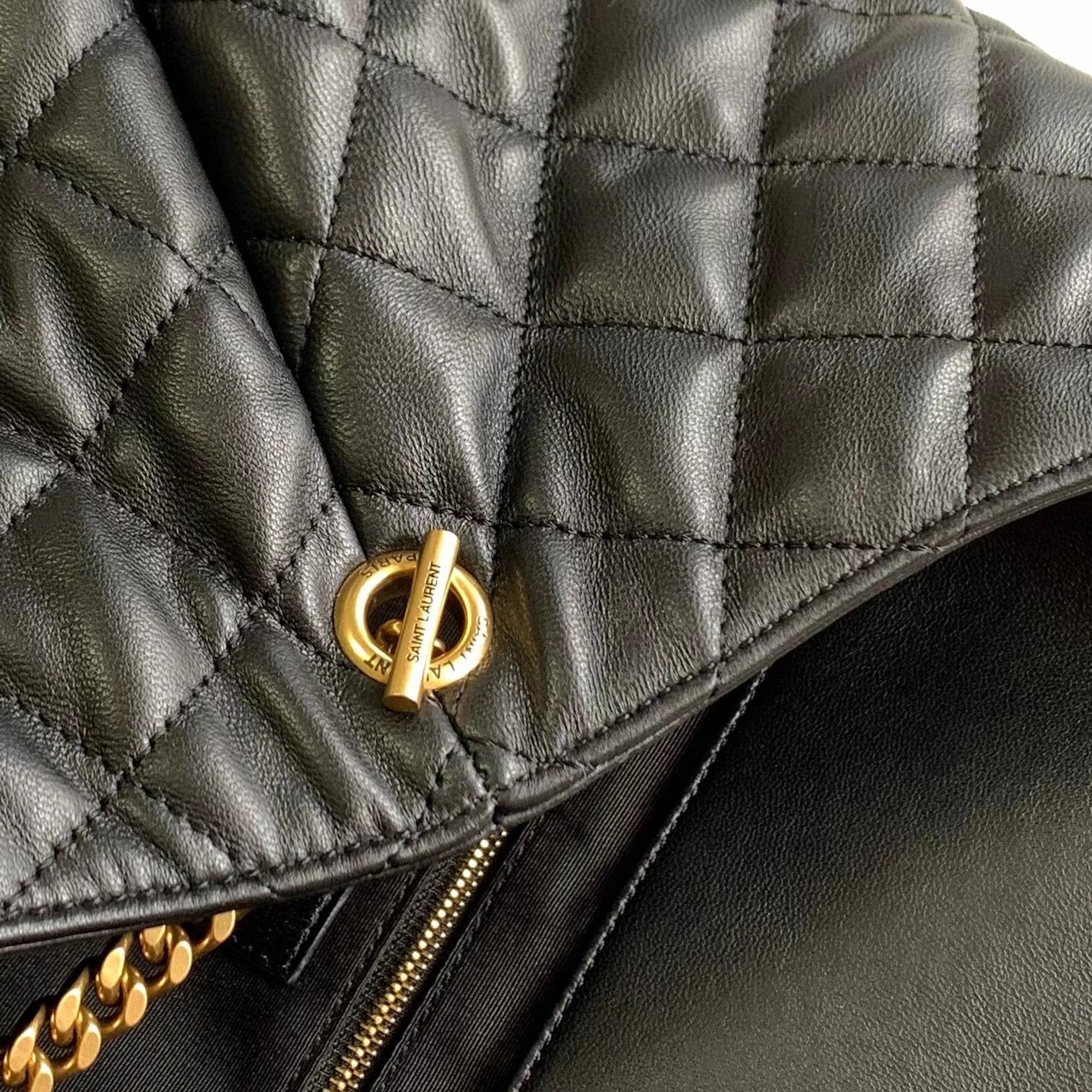 Bolso tote de cuero negro