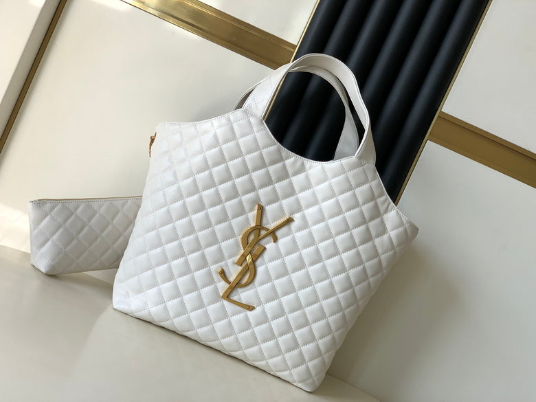Bolso tote de cuero negro
