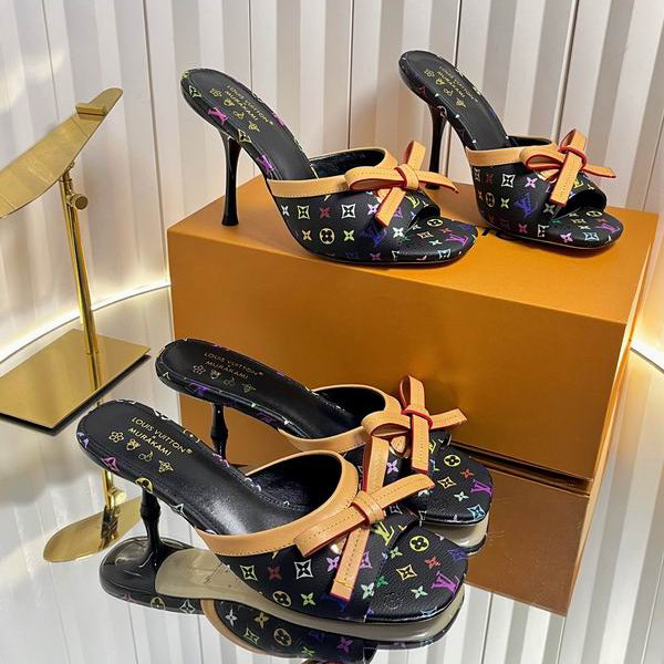 Sandalias de tacón con lazo