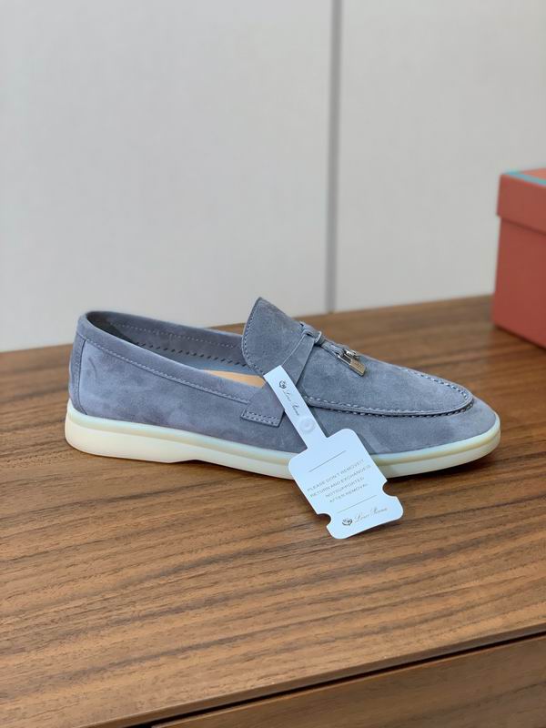 Mocasines de gamuza gris