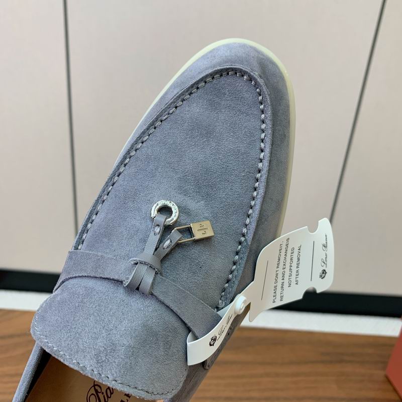 Mocasines de gamuza gris