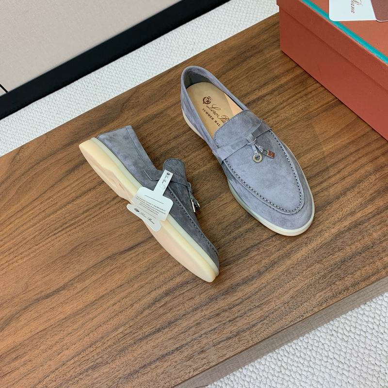 Mocasines de gamuza gris