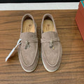 Mocasines de gamuza beige