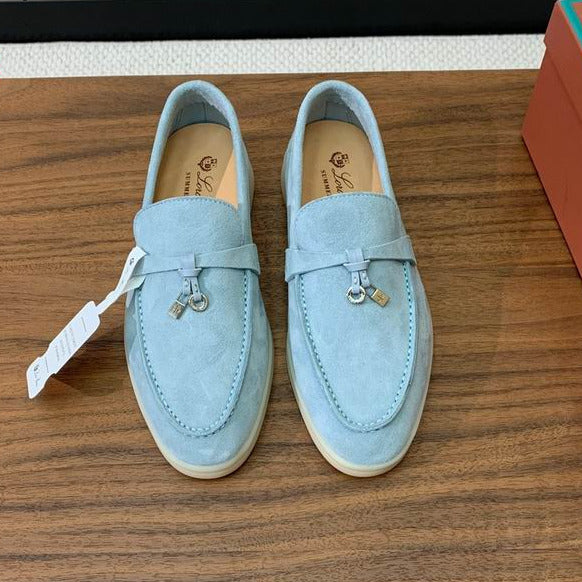 Zapatos náuticos azul pálido