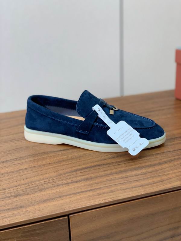 Mocasines de gamuza azul marino