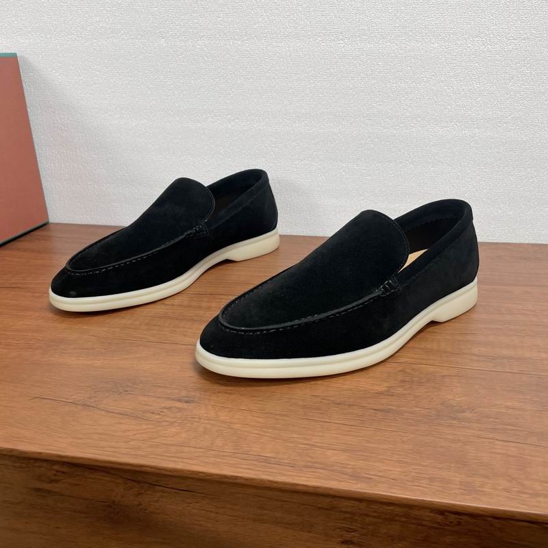 Mocasines sin cordones de ante negro