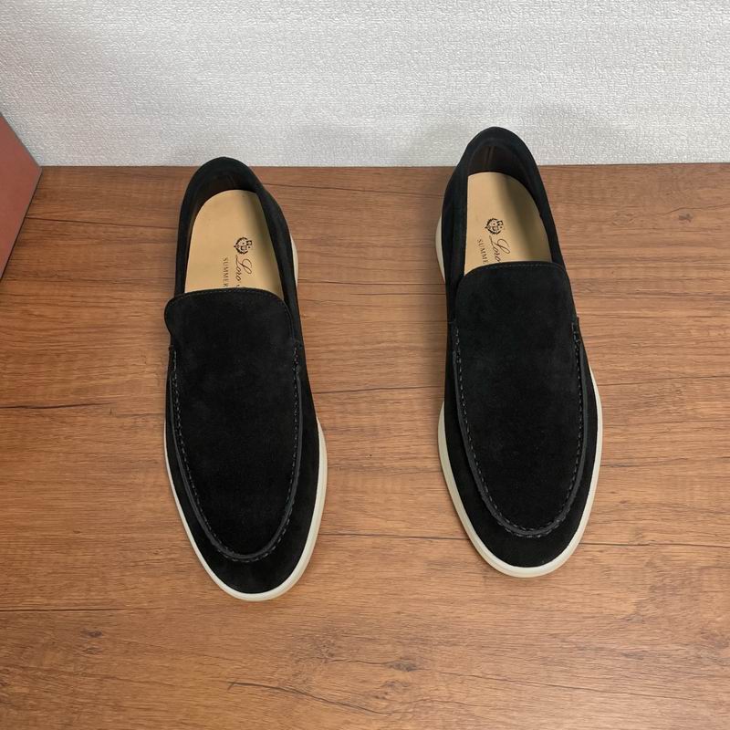 Mocasines sin cordones de ante negro