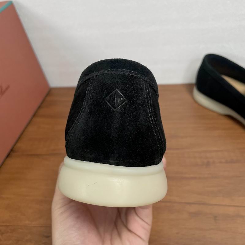 Mocasines sin cordones de ante negro