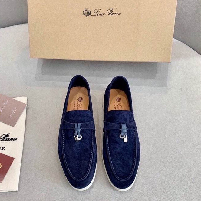 Mocassines Penny de ante azul oscuro