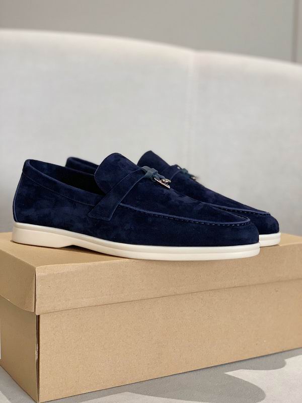Mocasines Penny de gamuza azul marino