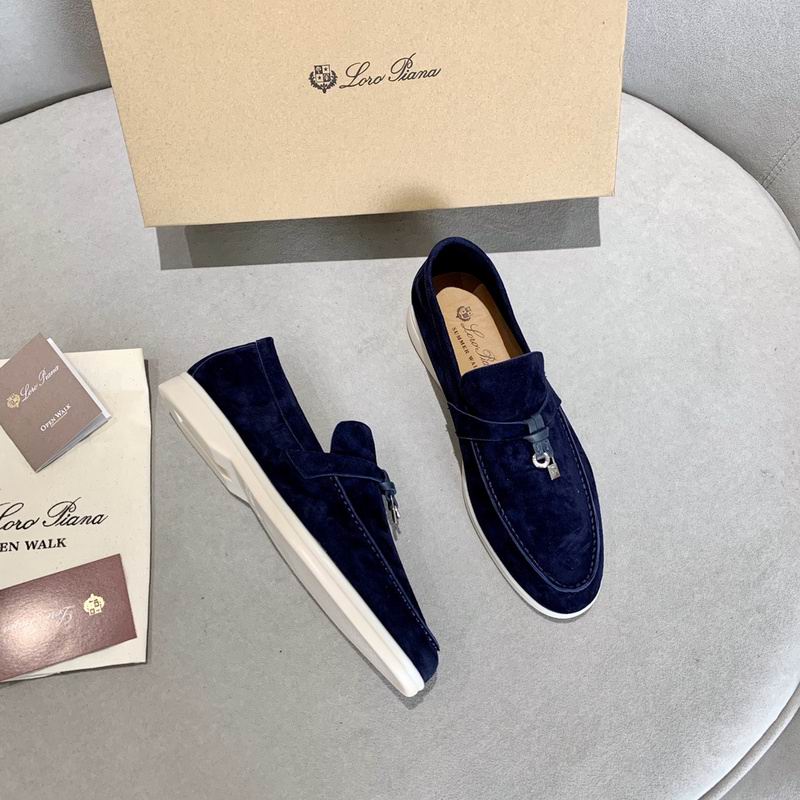 Mocasines Penny de gamuza azul marino