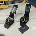 Tacones de cuero