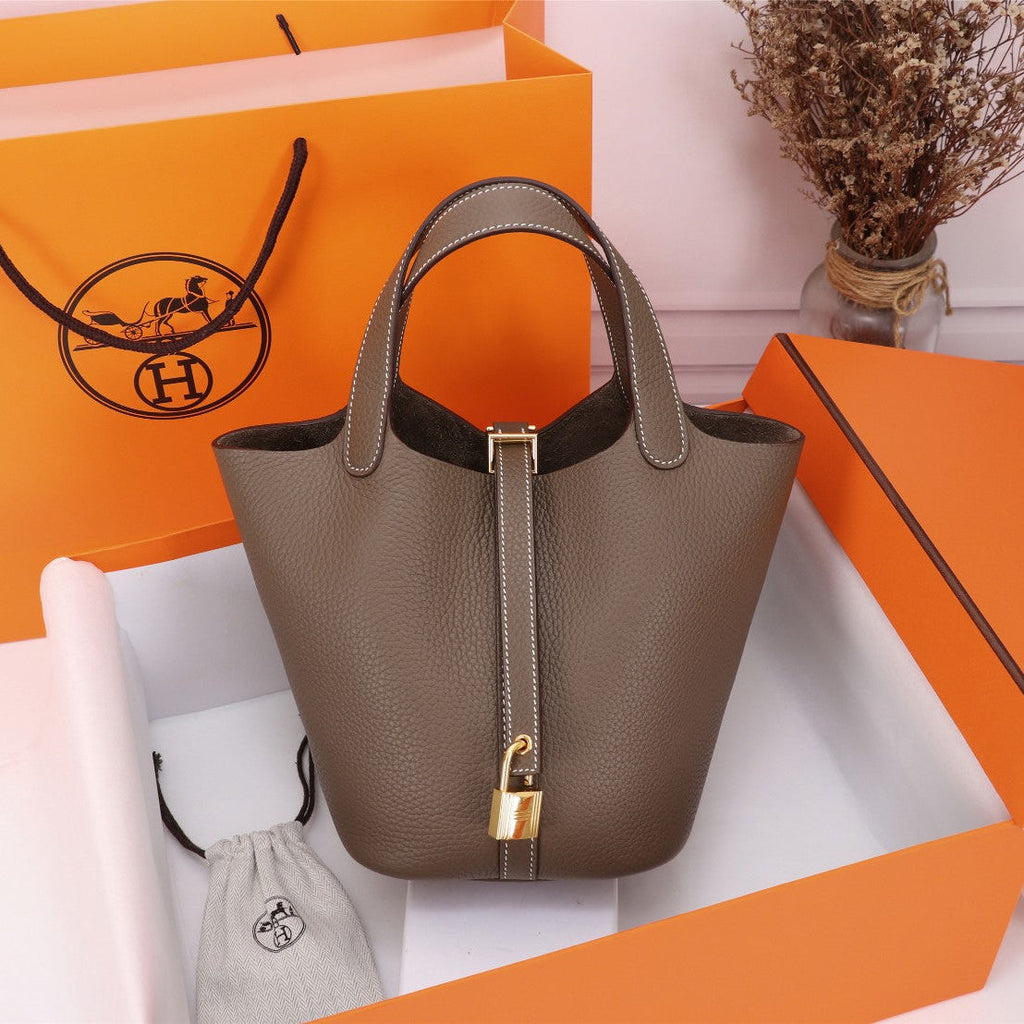 Taupe Bucket Bag